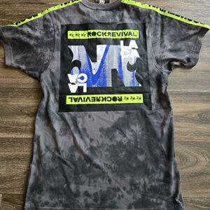 Rock Revival Denim Jeans Tie Dye RR LA California Graphic T Shirt